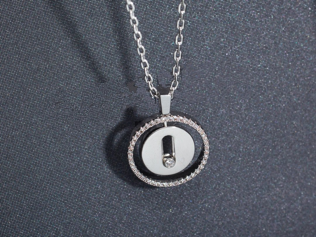 MESSIKA LUCKY MOVE PM NECKLACE SILVER DIAMOND