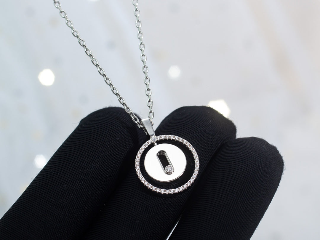 MESSIKA LUCKY MOVE PM NECKLACE SILVER DIAMOND