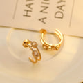 MESSIKA CREOLES MY TWIN 2 RANGS SILVER DIAMOND EARRINGS
