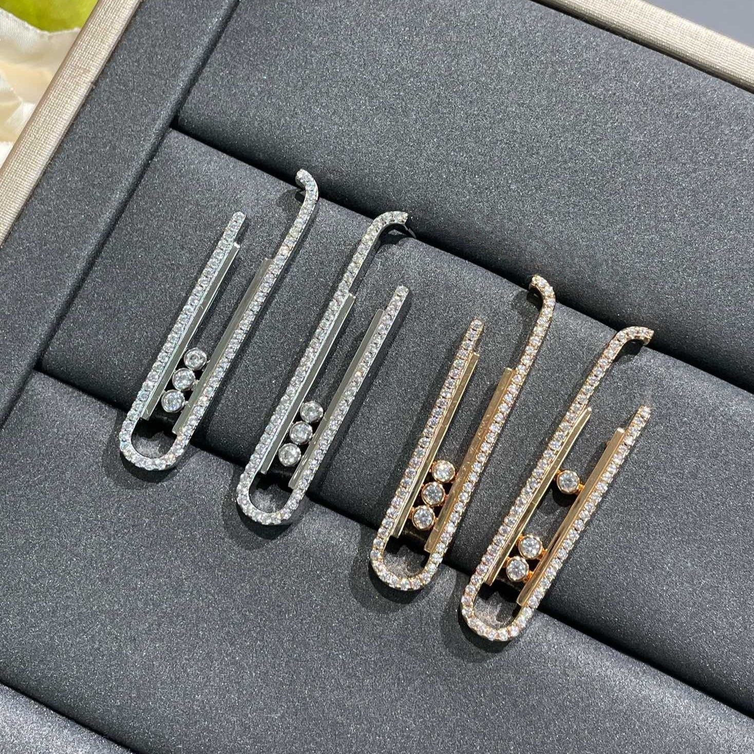 MESSIKA MOVE 10TH PM EARRINGS DIAMOND