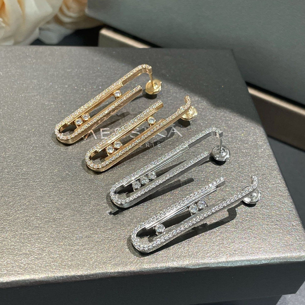 MESSIKA MOVE 10TH PM EARRINGS DIAMOND