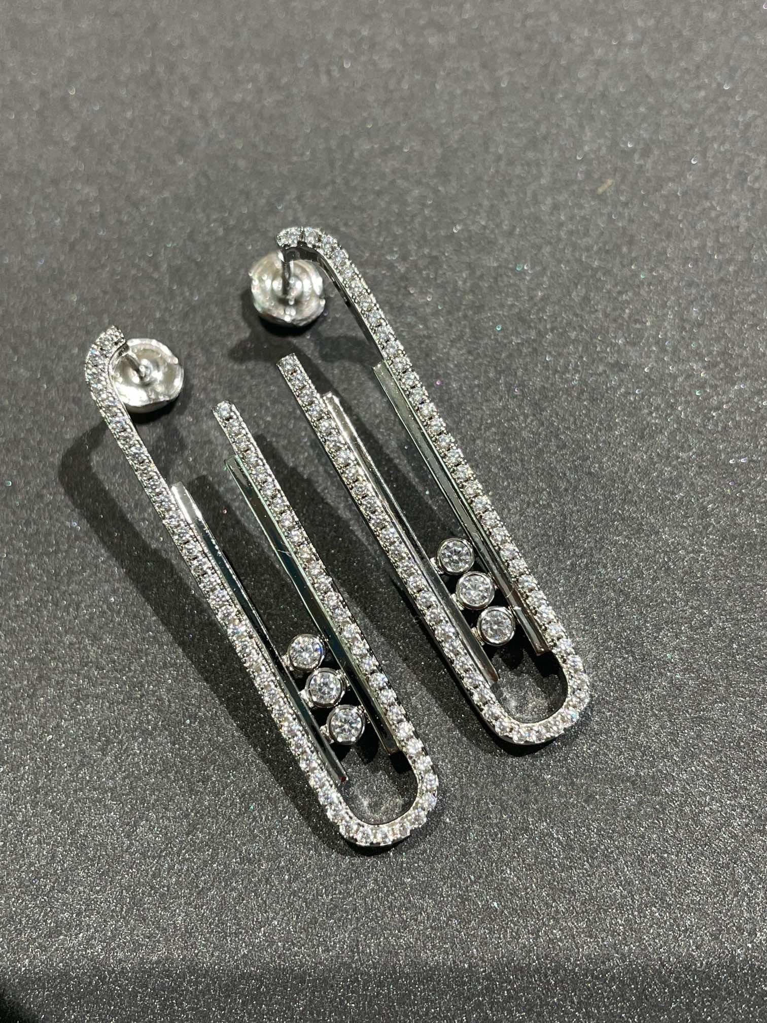 MESSIKA MOVE 10TH PM EARRINGS DIAMOND