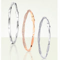 GRAFF SPIRAL PAVED DIAMOND BANGLE BRACELET
