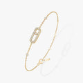 MESSIKA BABY MOVE PAVED PINK GOLD DIAMOND BRACELET