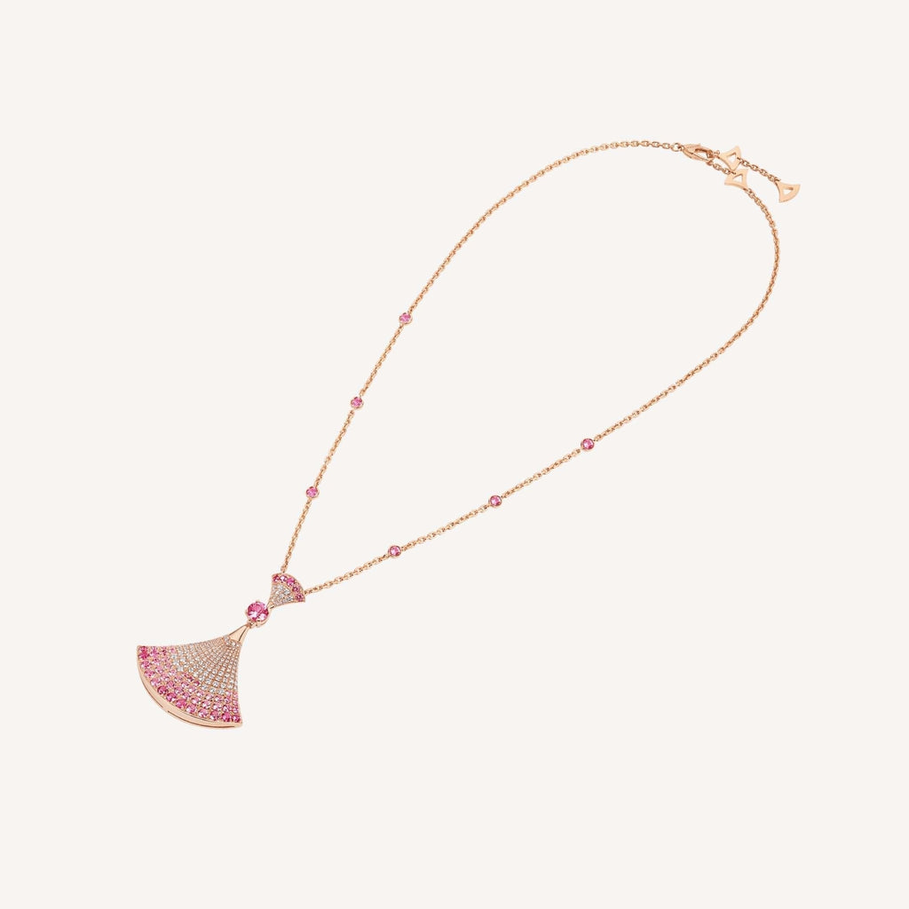 BVLGARI DREAM NECKLACK DIAMOND PINK GOLD