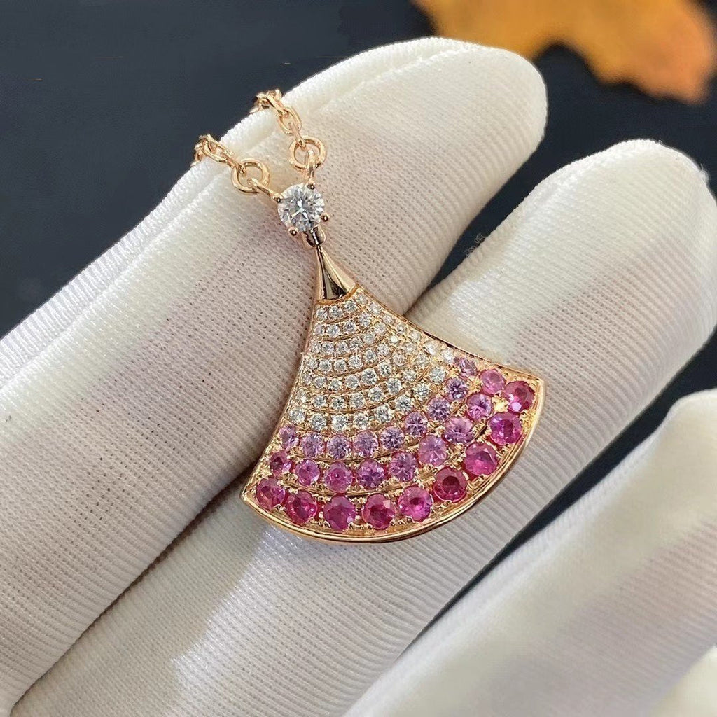 BVLGARI DREAM NECKLACE PINK GOLD PINK DIAMOND