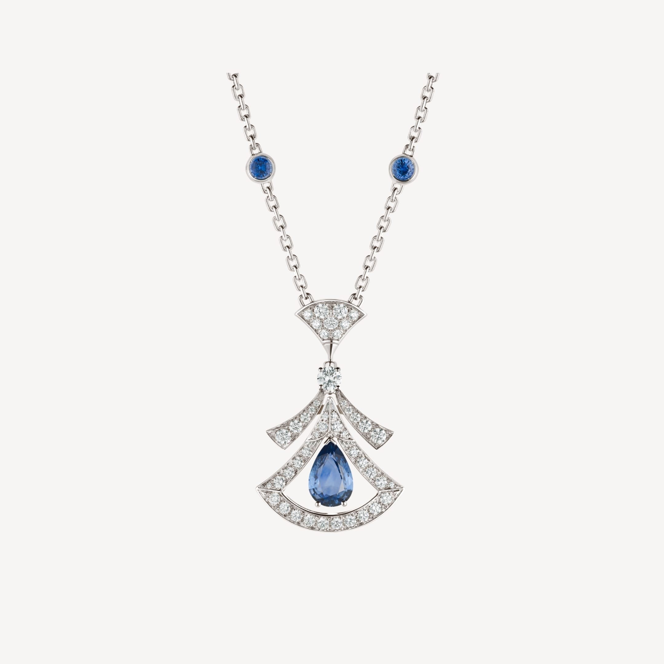 BVLGARI DREAM NECKLACE AGATE DIAMOND SILVER