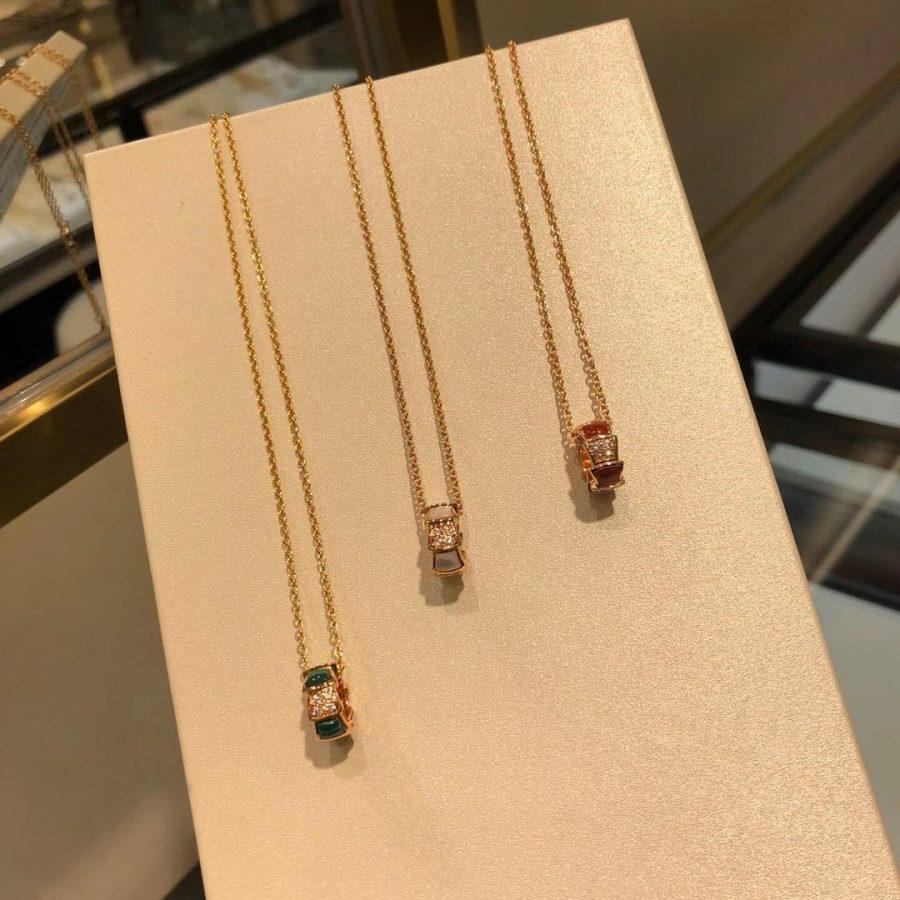 BVLGARI SERPENTI PEDANT DIAMOND NECKLACE
