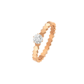 CHAUMET BEE LOVE RING PINK GOLD 1 DIAMOND