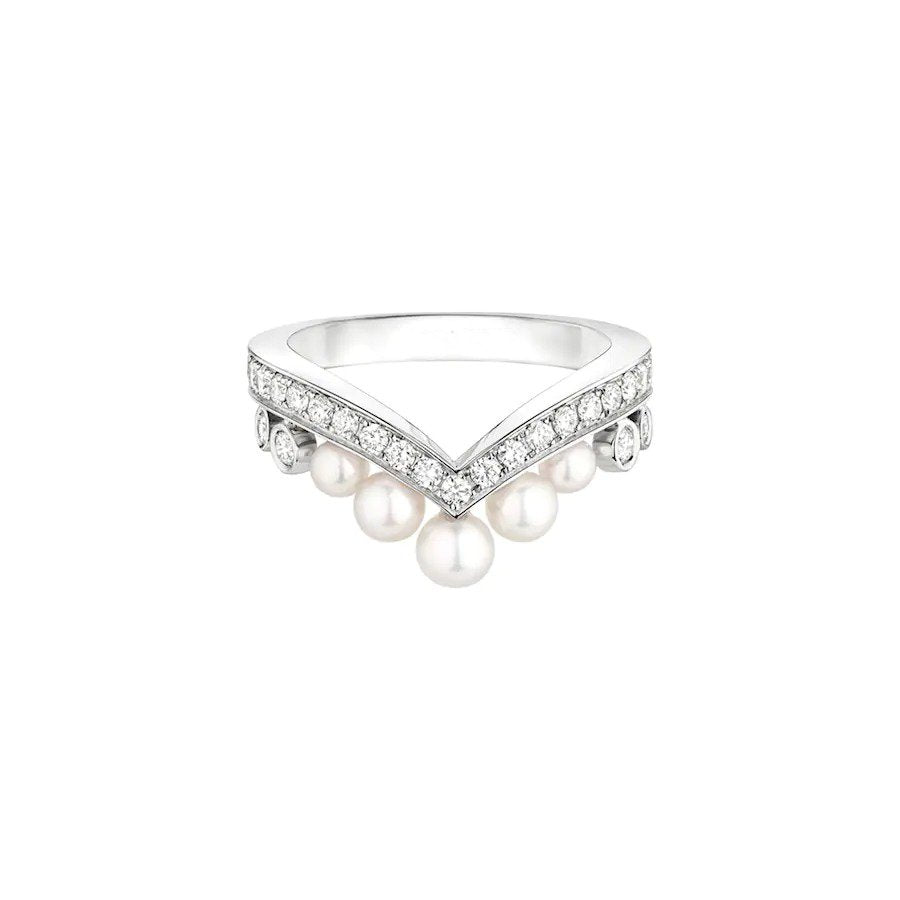 CHAUMET JOSEPHINE RING SILVER DIAMOND