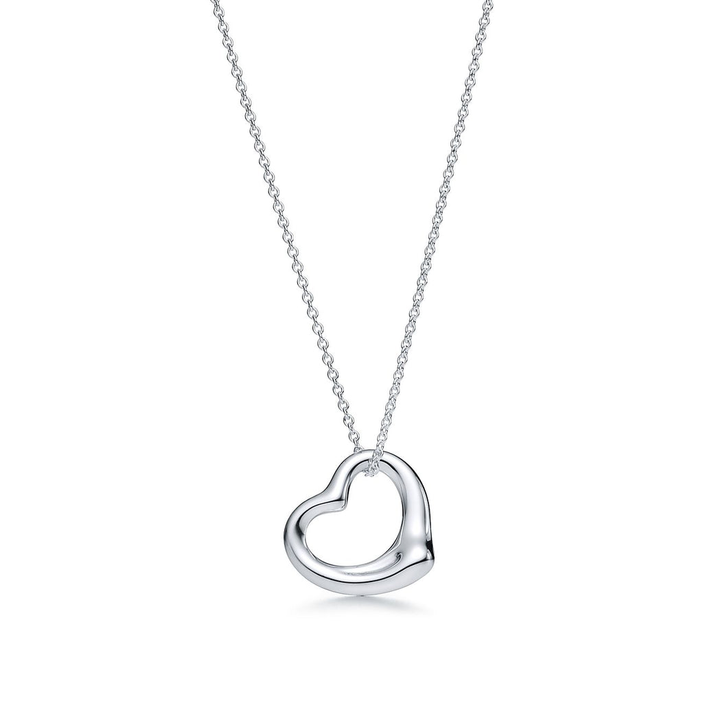 TIFFANY HEART NECKLACE PENDANT STERLING