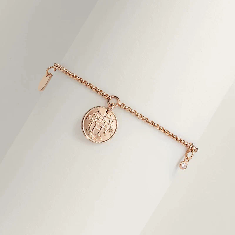 HERMES EX-LIBRIS PEDANT BRACELET