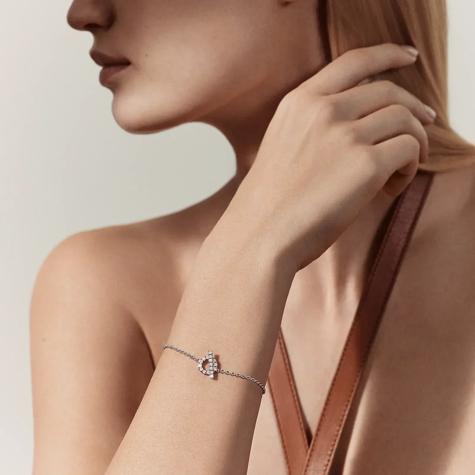 HERMES FINESSE SILVER BRACELET