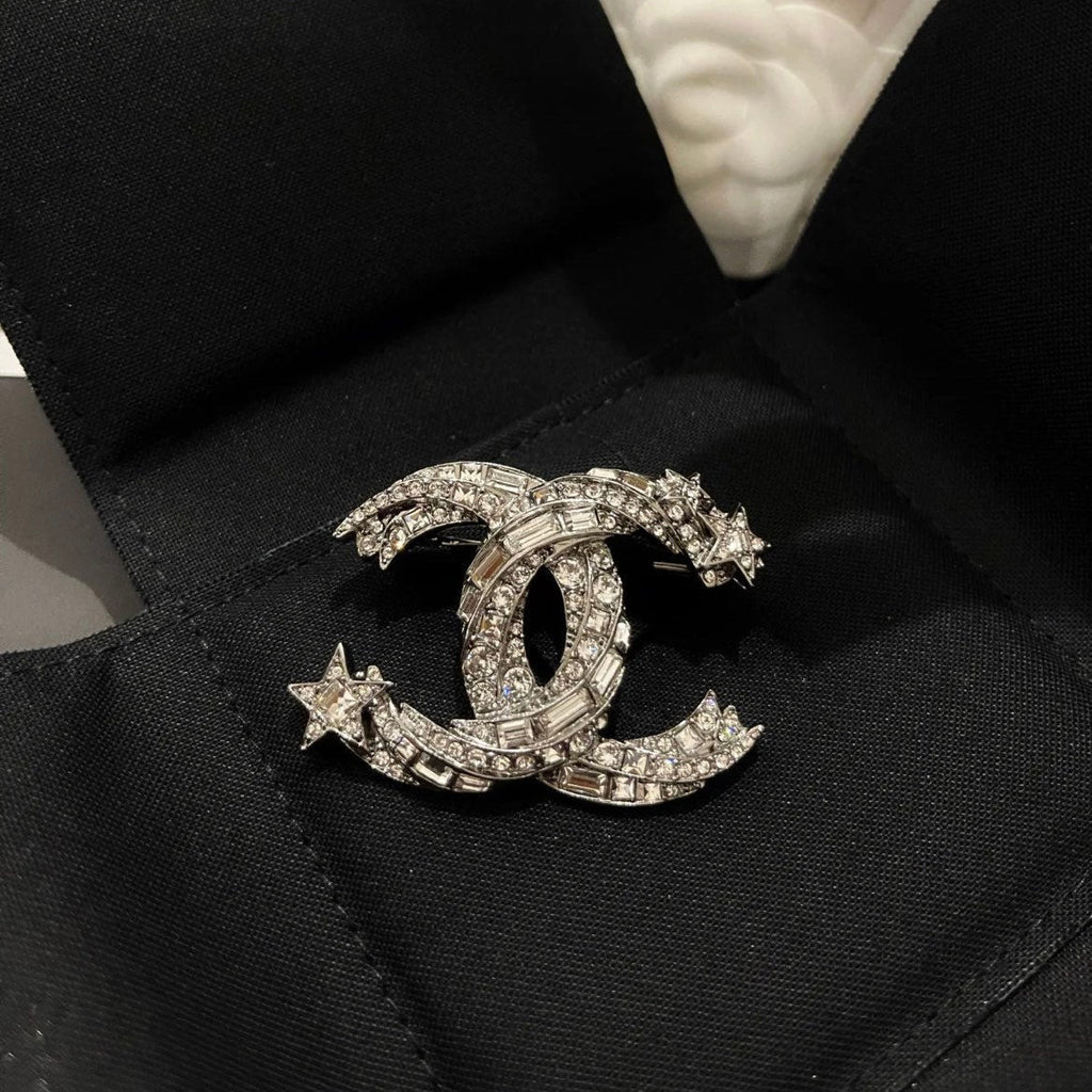 Chanel Brooch Silver 158816