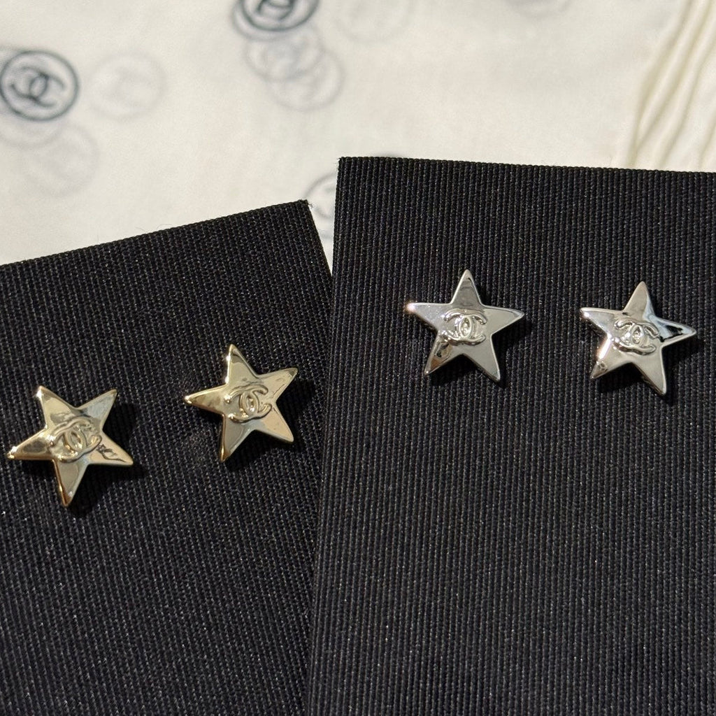 Chanel 2026 Star Double C Small Earrings