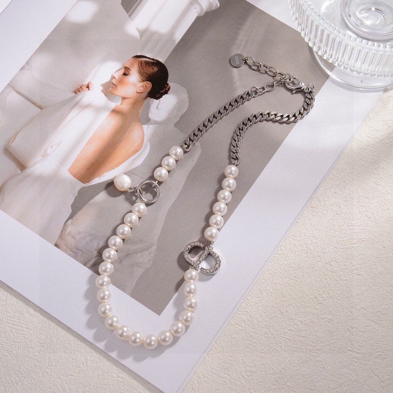 18K Petit Dior Pearl Necklace