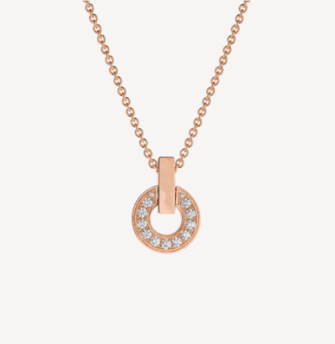 BVLGARI GARI NECKLACE PINK GOLD DIAMOND