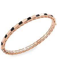 BVLGARI SERPENTI BRACELET PINK GOLD ONYX
