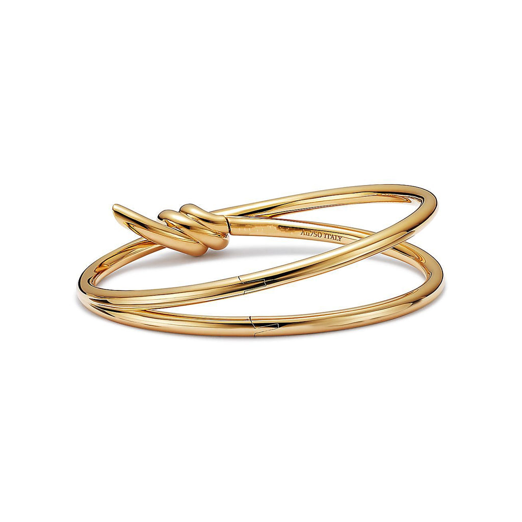 TIFFANY KNOT DOUBLE ROW GOLD BRACELET