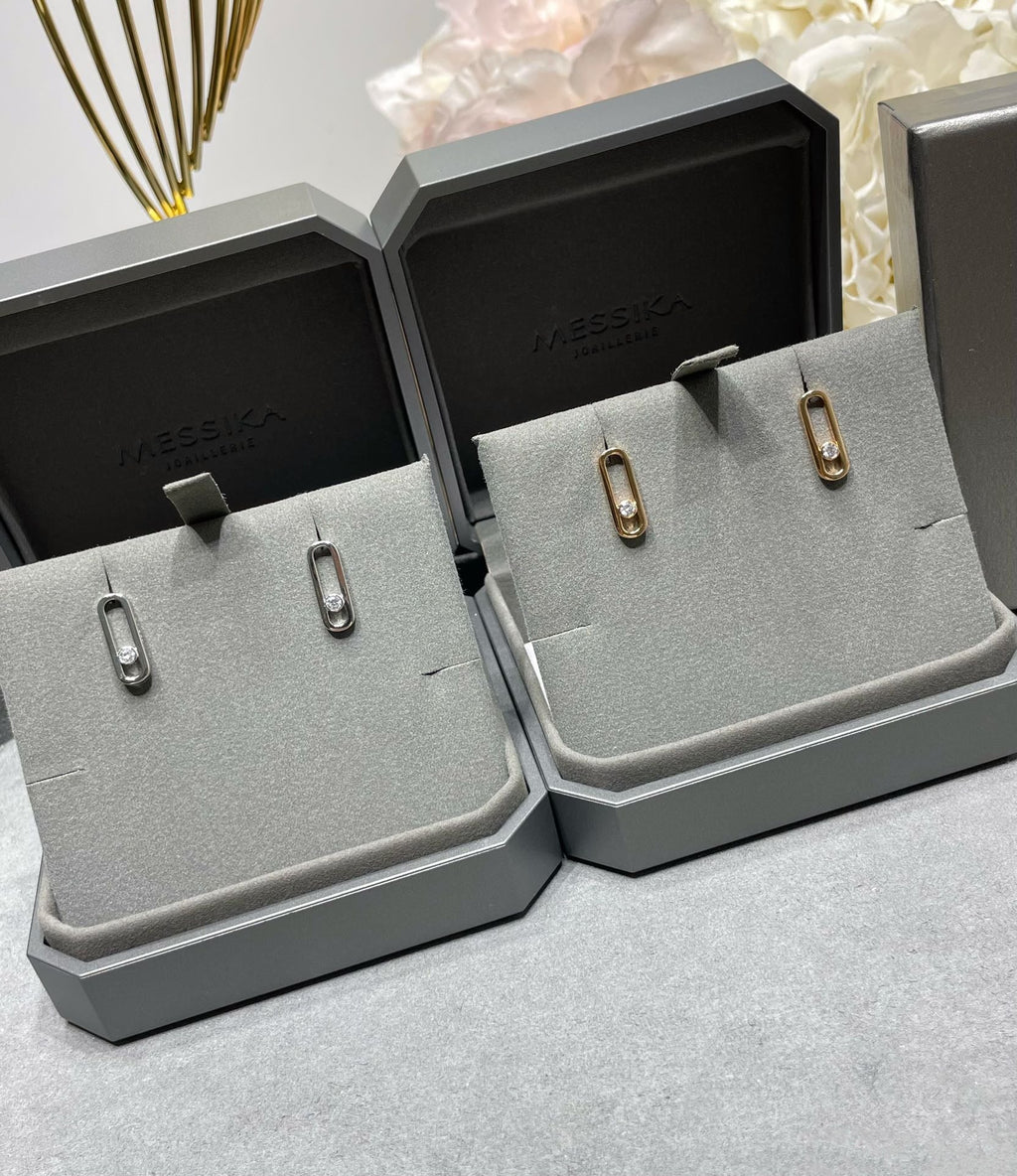 MESSIKA MOVE UNO SMALL 1 DIAMOND EARRINGS