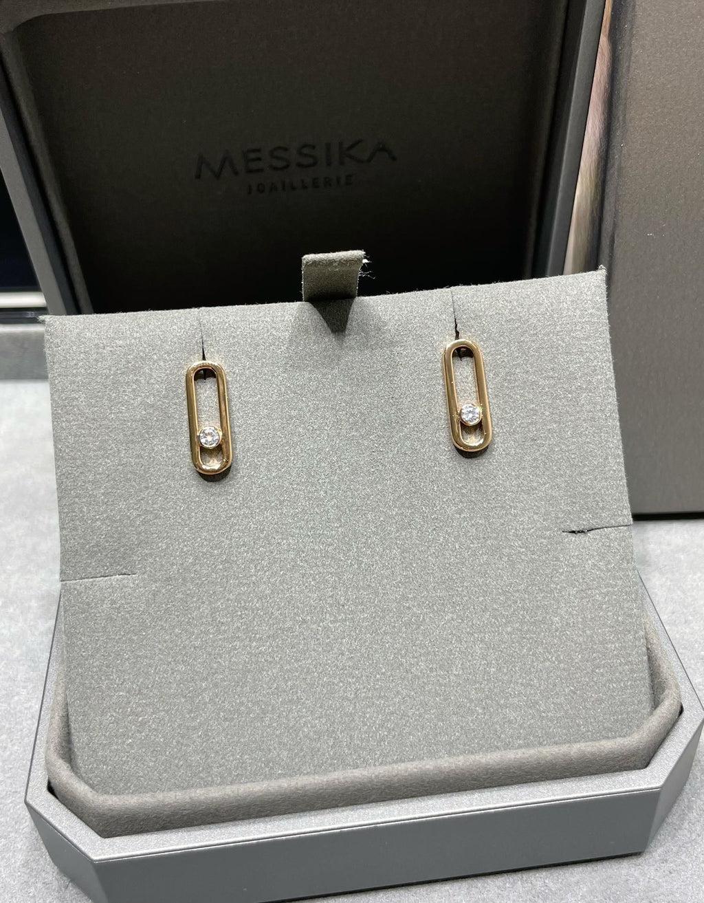 MESSIKA MOVE UNO SMALL 1 DIAMOND EARRINGS