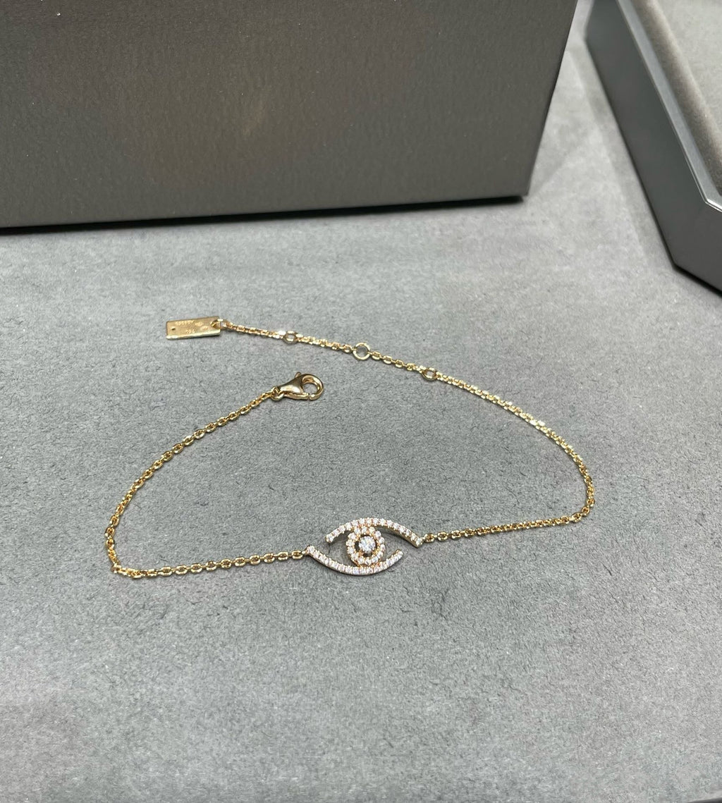 MESSIKA LUCKY EYE PAVED DIAMOND BRACELET