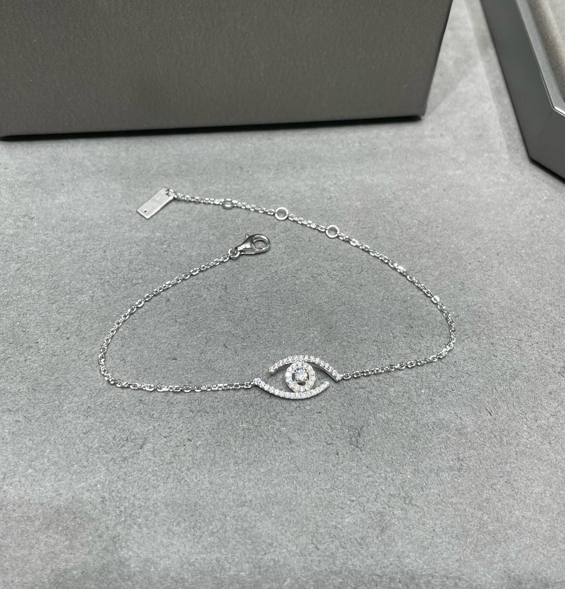 MESSIKA LUCKY EYE PAVED DIAMOND BRACELET