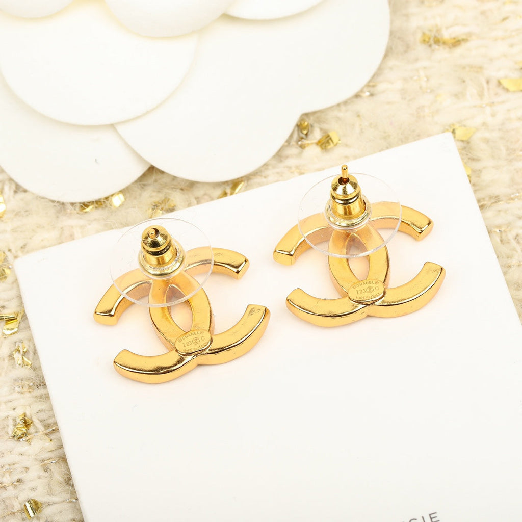 Chanel Oil Dripping Double C Earrings