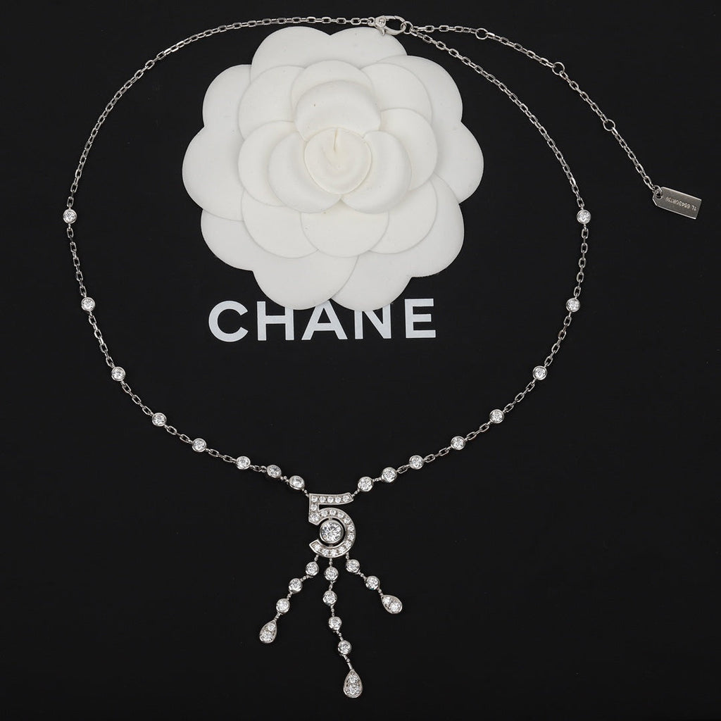 Chanel Eternal N5 Silver Diamond Bracelet