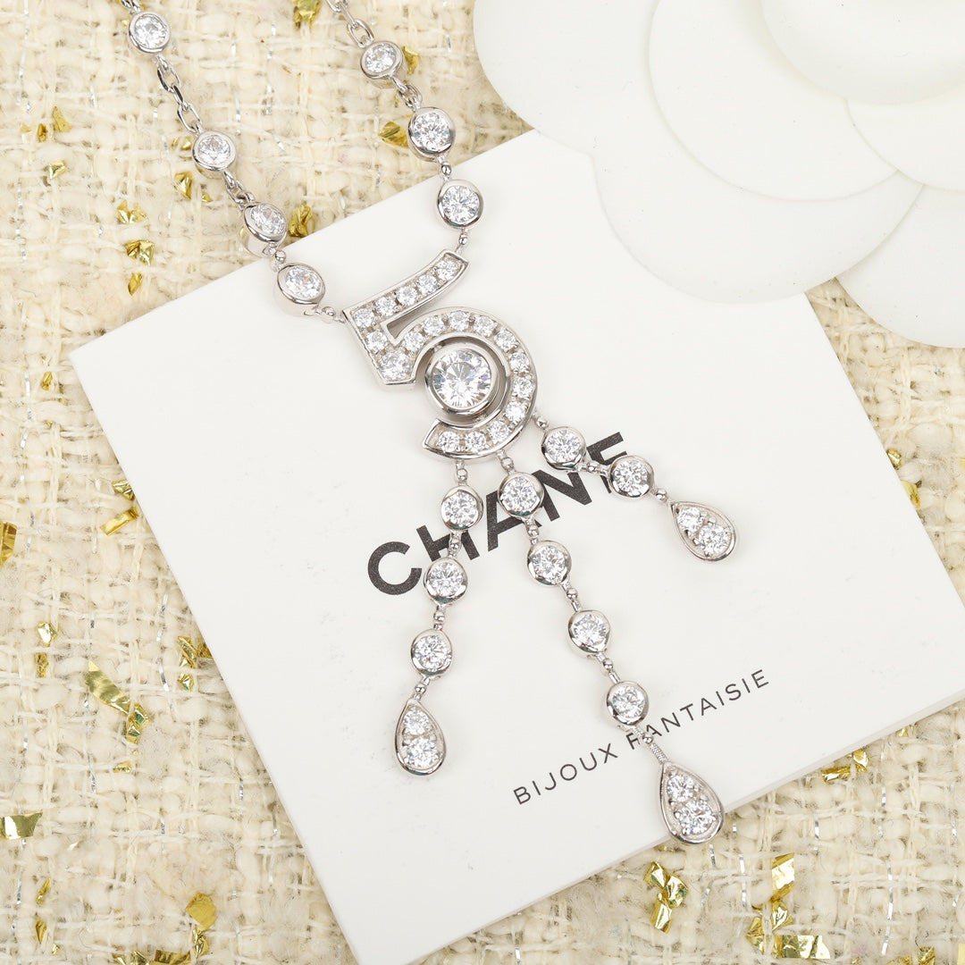 Chanel Eternal N5 Silver Diamond Bracelet