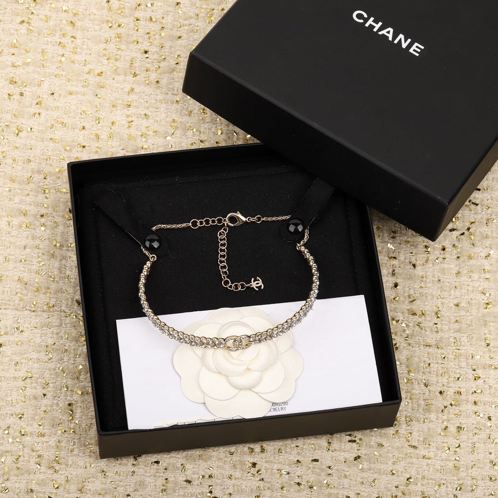 Chanel Small Wheat Gold Necklace