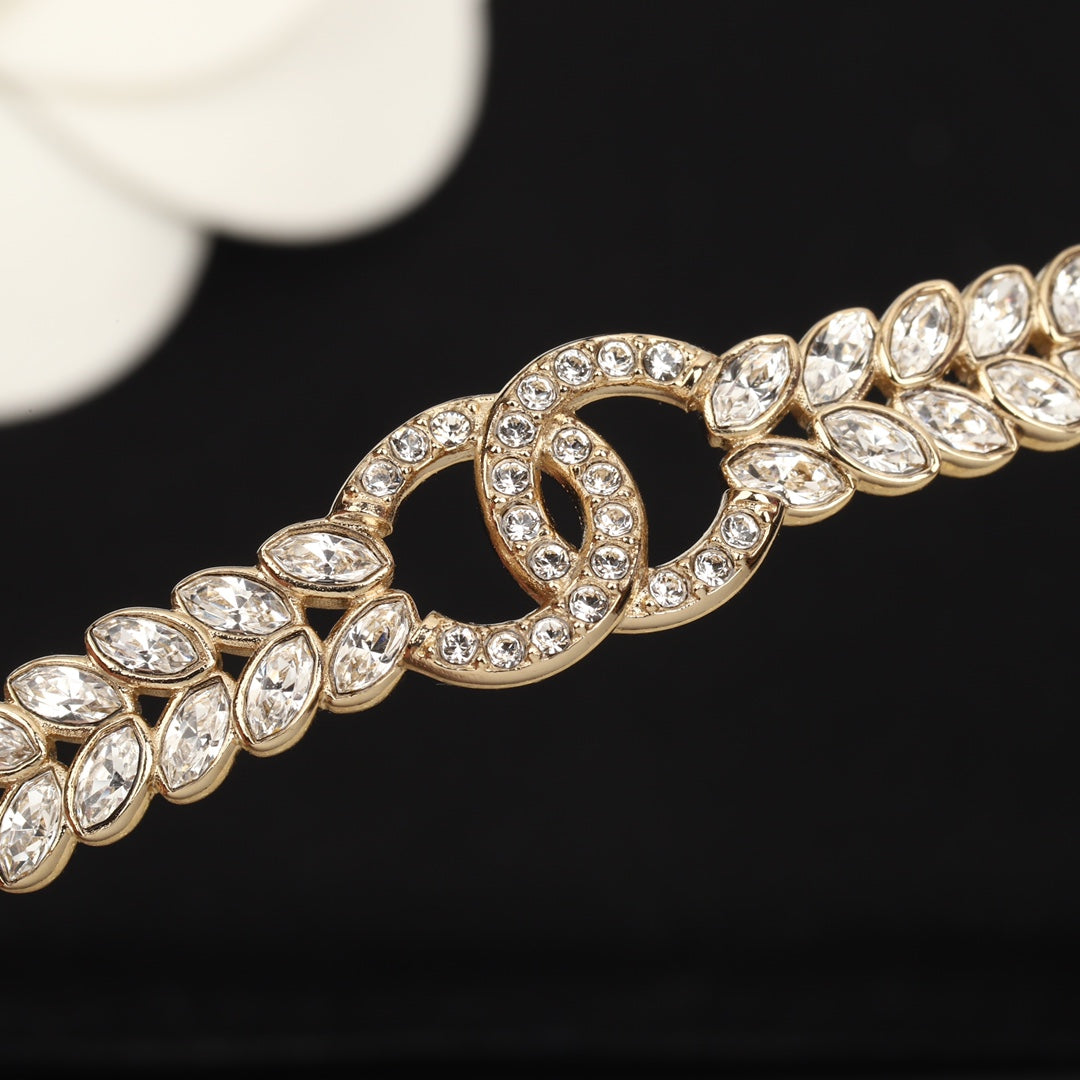 Chanel Small Wheat Gold Necklace