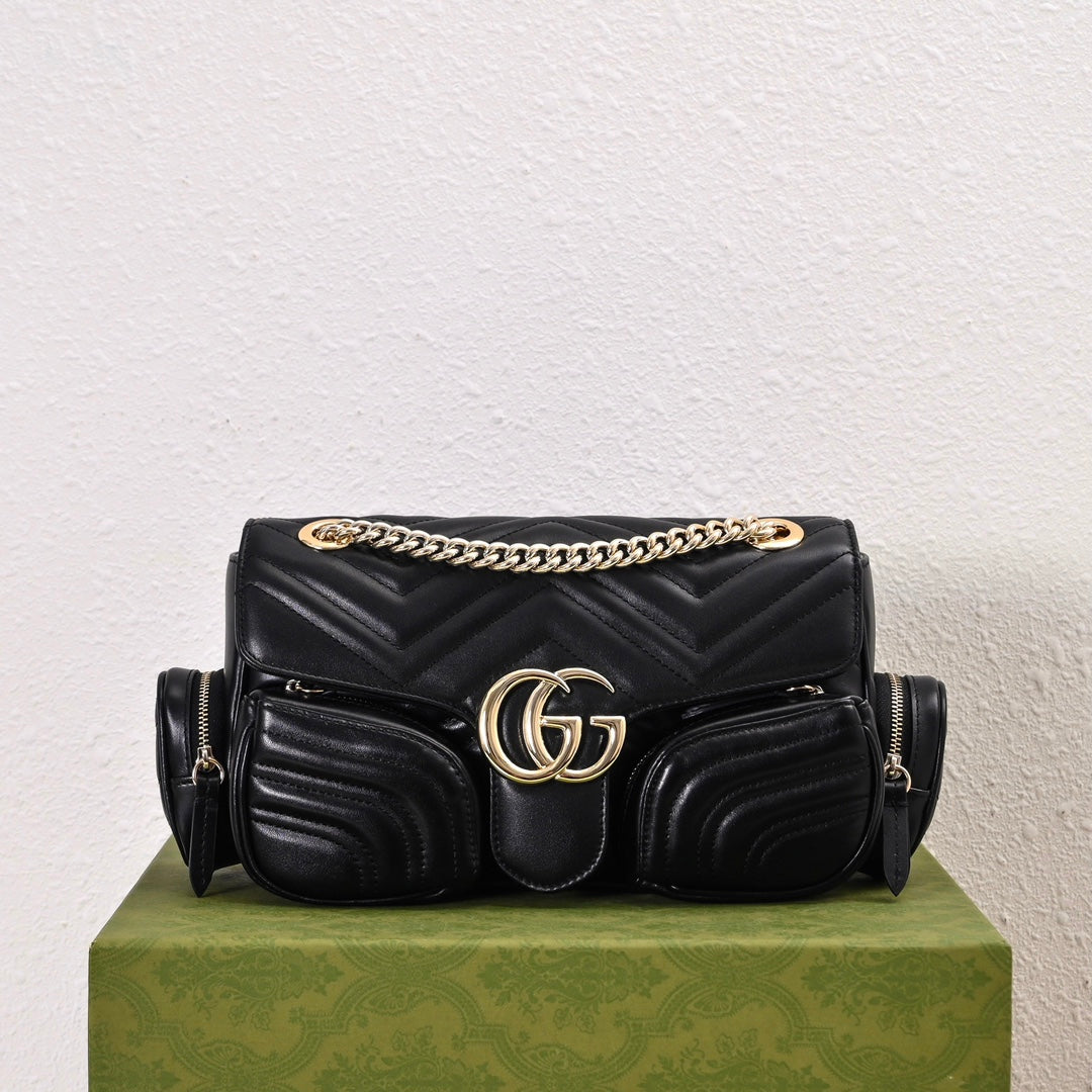 Gucci GG Marmont Pocket Motorcycle Bag – 795228