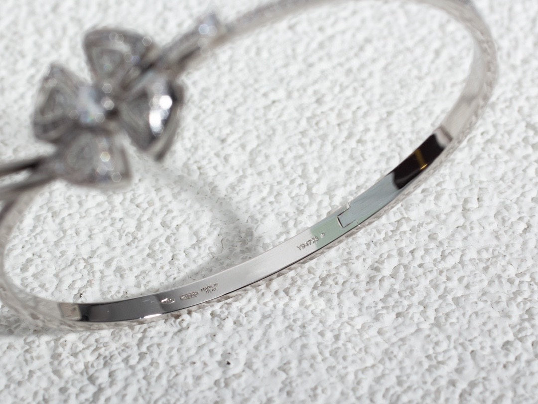 BVLGARI FIOREVER DIAMOND SILVER BRACELET